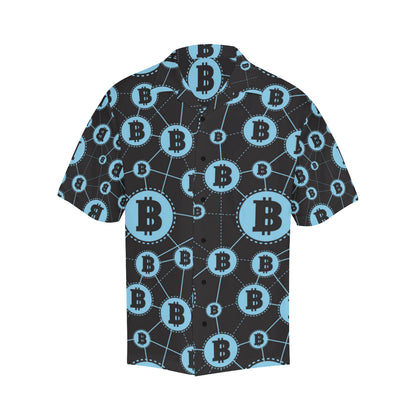 Cryptocurrency Pattern Print Design 02 Men's Hawaiian Shirt