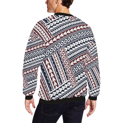 Polynesian Tribal line Men Long Sleeve Sweatshirt