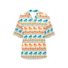 Elephant Aztec Ethnic Print Pattern Women's Hawaiian Shirt