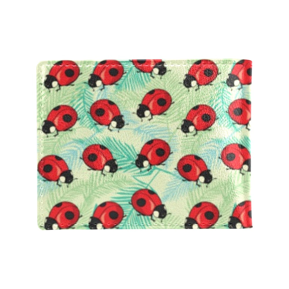 Ladybug Cute Print Pattern Men's ID Card Wallet