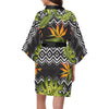 Bird Of Paradise Pattern Print Design BOP07 Women Kimono Robe