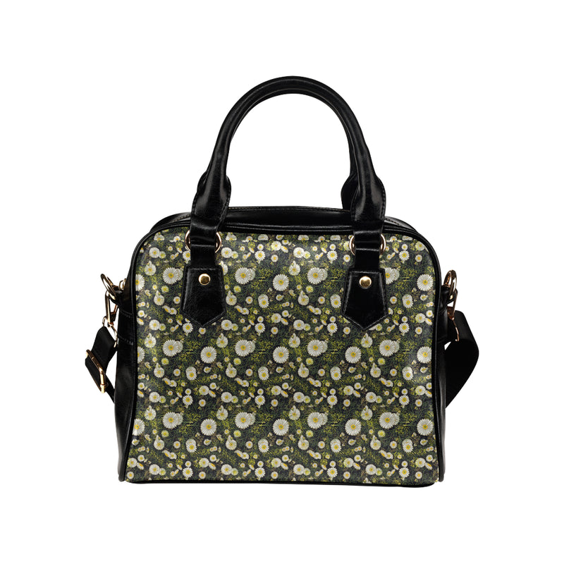 Daisy Pattern Print Design 03 Shoulder Handbag