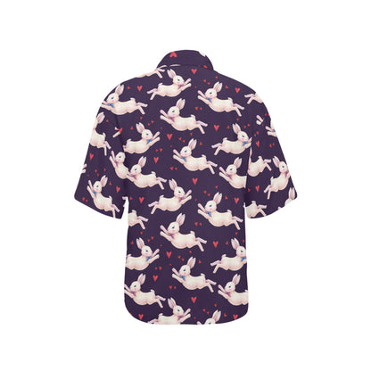 Rabbit Pattern Print Design RB016 Women's Hawaiian Shirt