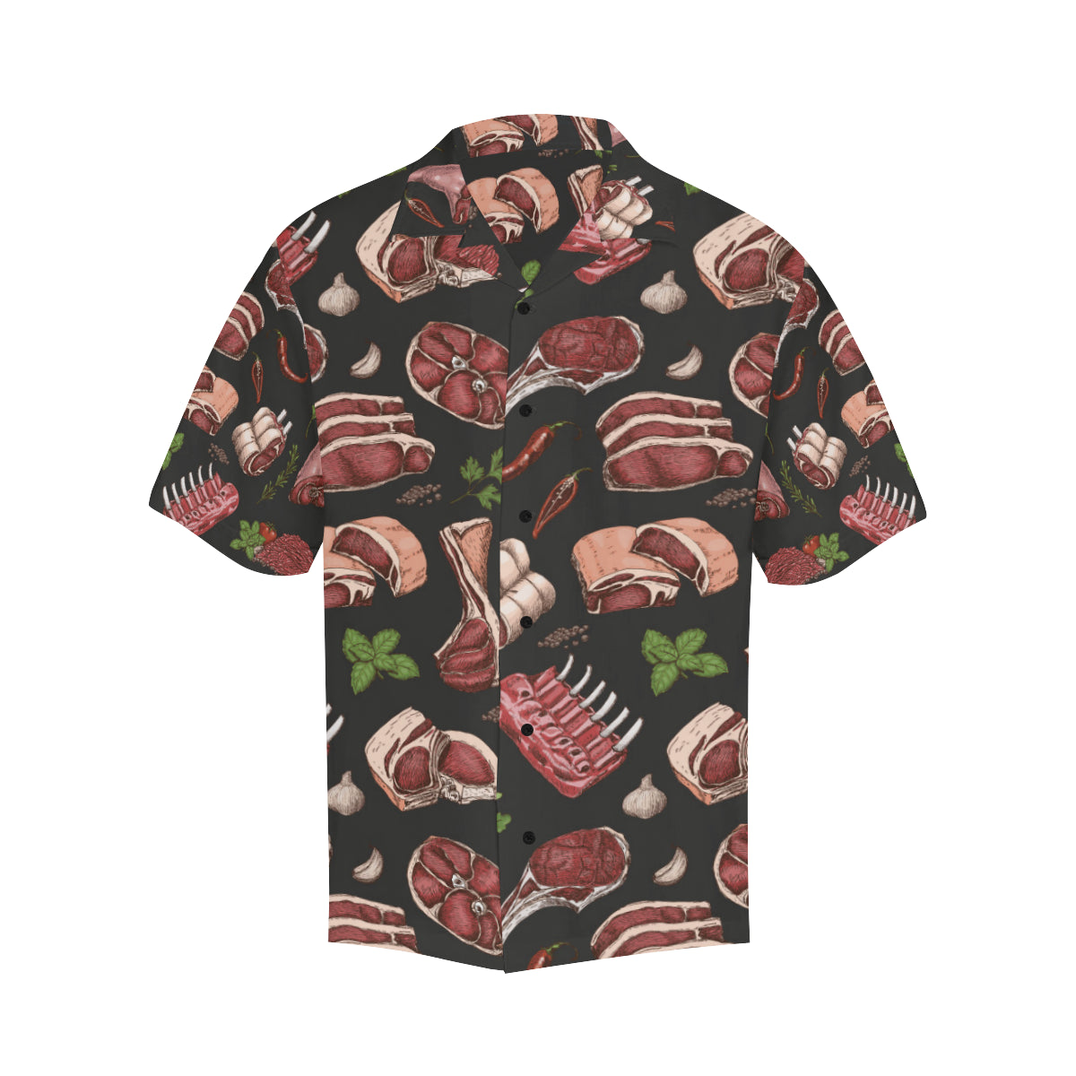 Meat Pattern Print Design 02 Men's Hawaiian Shirt