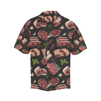 Meat Pattern Print Design 02 Men's Hawaiian Shirt
