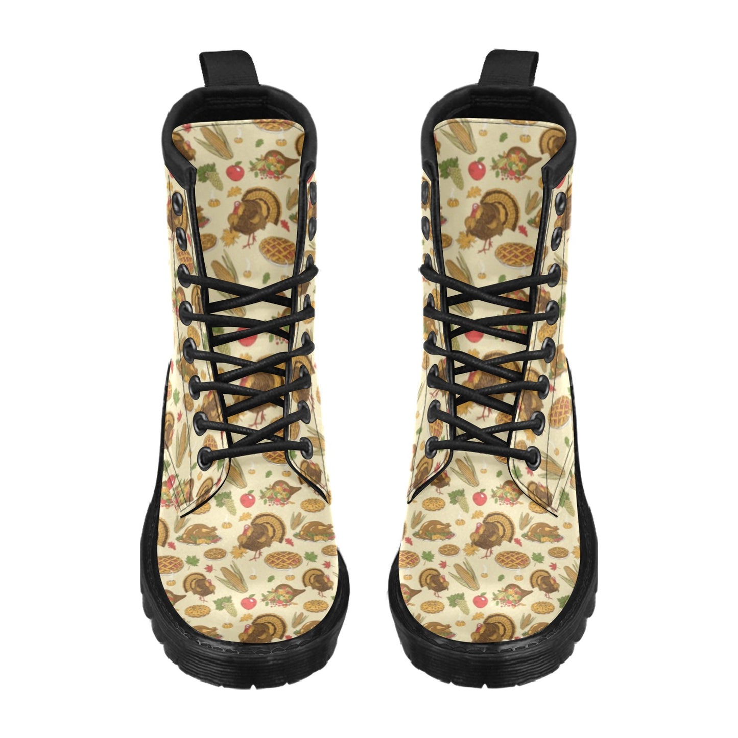 Thanksgiving Print Design LKS302 Women's Boots