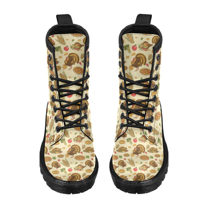 Thanksgiving Print Design LKS302 Women's Boots
