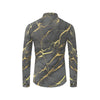 Marble Pattern Print Design 02 Men's Long Sleeve Shirt