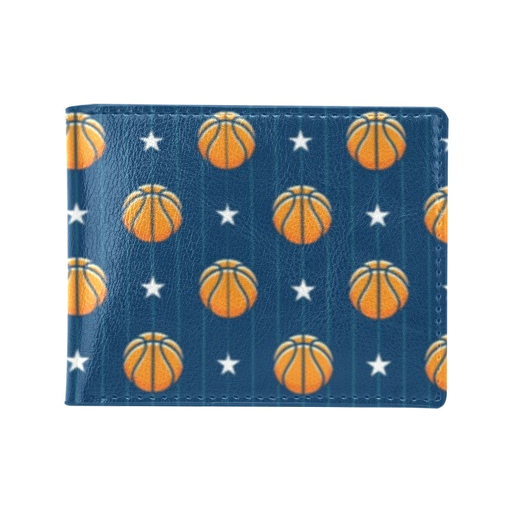 Basketball Star Print Pattern Men's ID Card Wallet