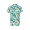 Bird Of Paradise Pattern Print Design 05 Men's Short Sleeve Button Up Shirt