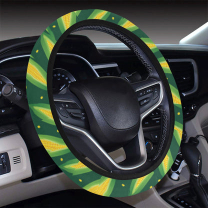 Corn Pattern Print Design 03 Steering Wheel Cover with Elastic Edge