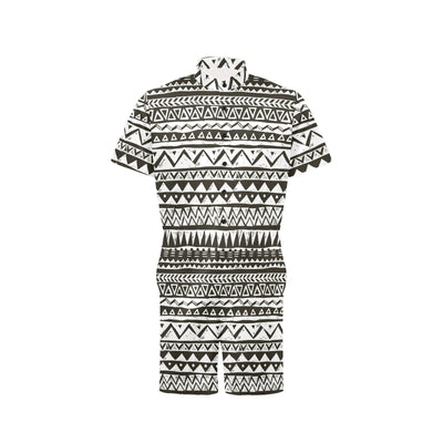 Hand draw Tribal Aztec Men's Romper