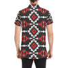 Navajo Pattern Print Design A02 Men's Short Sleeve Button Up Shirt