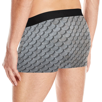Armor Scales Pattern Print Design 03 Men's Boxer Briefs