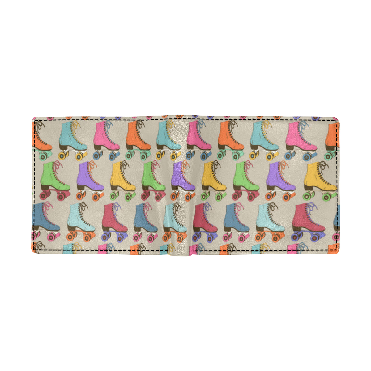 Roller skate Pattern Print Design A01 Men's ID Card Wallet