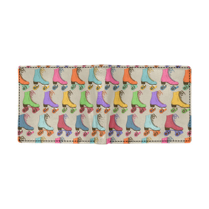 Roller skate Pattern Print Design A01 Men's ID Card Wallet
