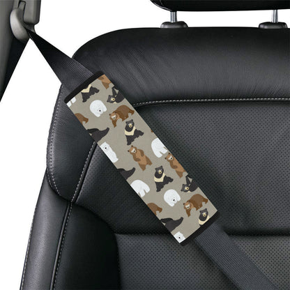 Bear Pattern Print Design BE03 Car Seat Belt Cover