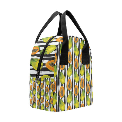 Papaya Pattern Print Design PP01 Insulated Lunch Bag