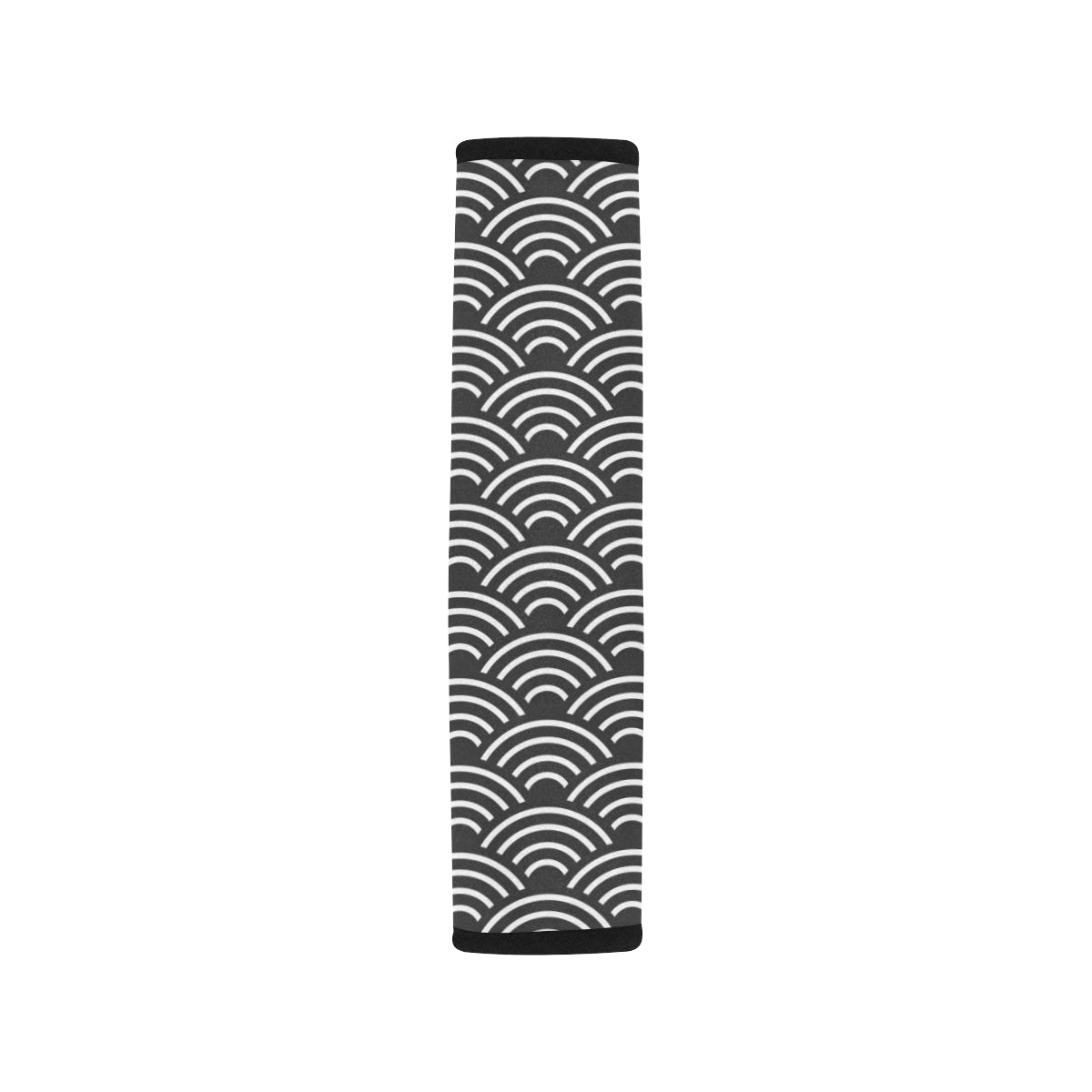 Scales Black White Pattern Print Design 03 Car Seat Belt Cover