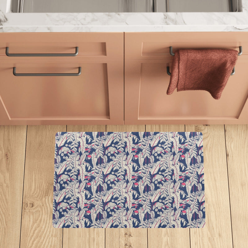 Bird Of Paradise Pattern Print Design 03 Kitchen Mat