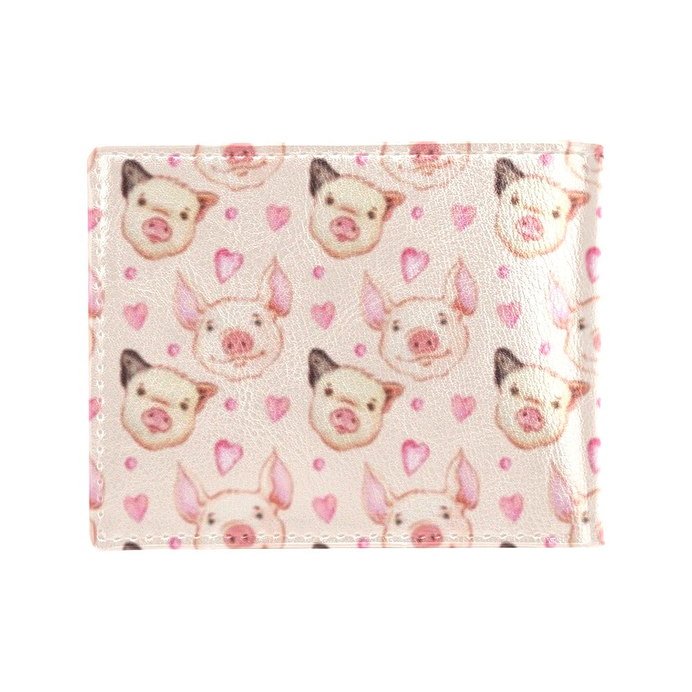 Pig Print Design LKS406 Men's ID Card Wallet