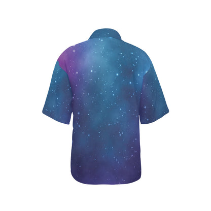 Nebula Pattern Print Design A01 Women's Hawaiian Shirt