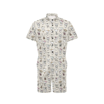 Chihuahua Pattern Print Design 02 Men's Romper