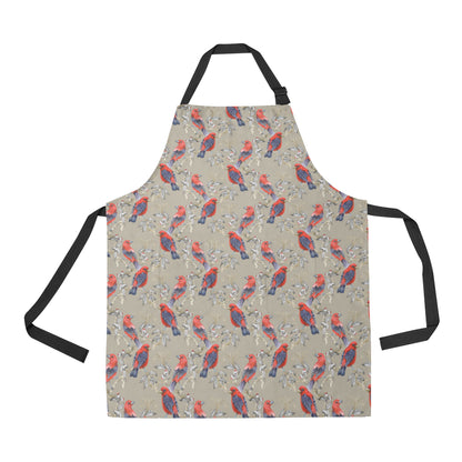 Birds Pattern Print Design 05 Apron with Pocket