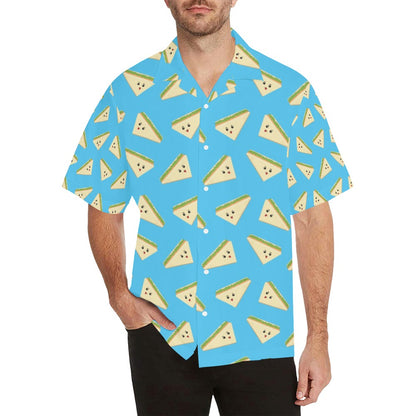 Sandwich Emoji Print Design LKS305 Men's Hawaiian Shirt