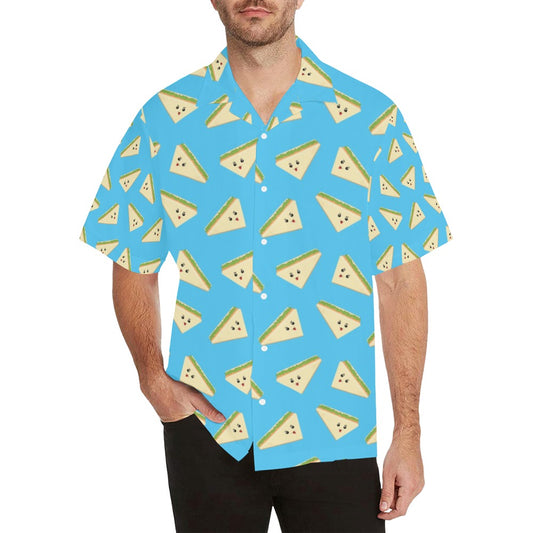Sandwich Emoji Print Design LKS305 Men's Hawaiian Shirt