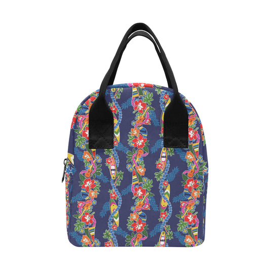 Hawaiian Themed Pattern Print Design H04 Insulated Lunch Bag