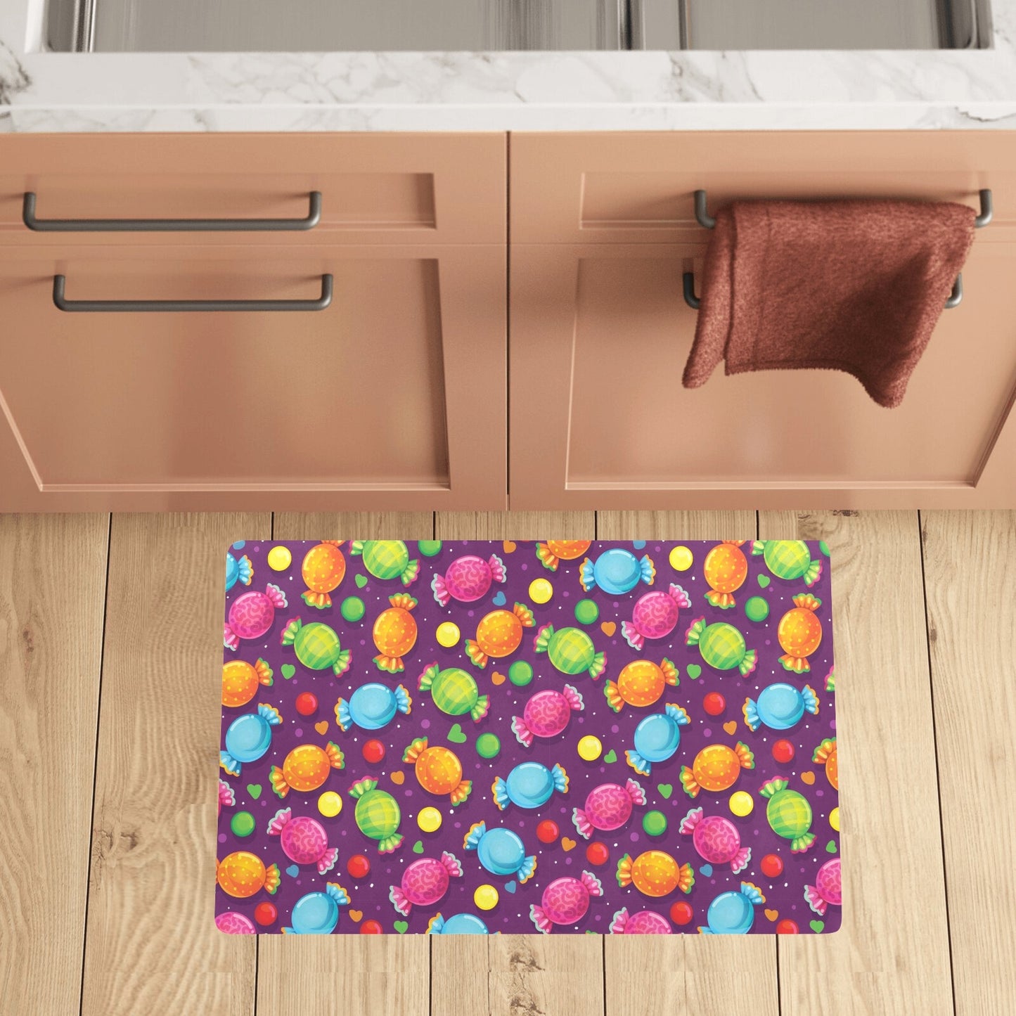 Candy Pattern Print Design CA05 Kitchen Mat