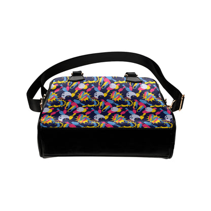 Bowling Pattern Print Design 02 Shoulder Handbag