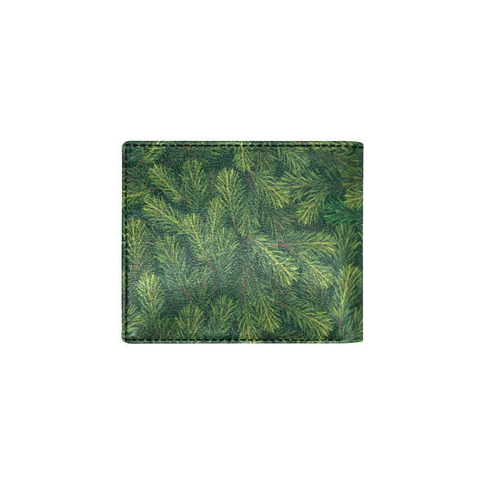 Christmas Tree Pattern Print Design 02 Men's ID Card Wallet