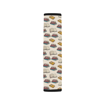Book Pattern Print Design 04 Car Seat Belt Cover