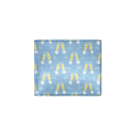 Champagne Pattern Print Design 06 Men's ID Card Wallet