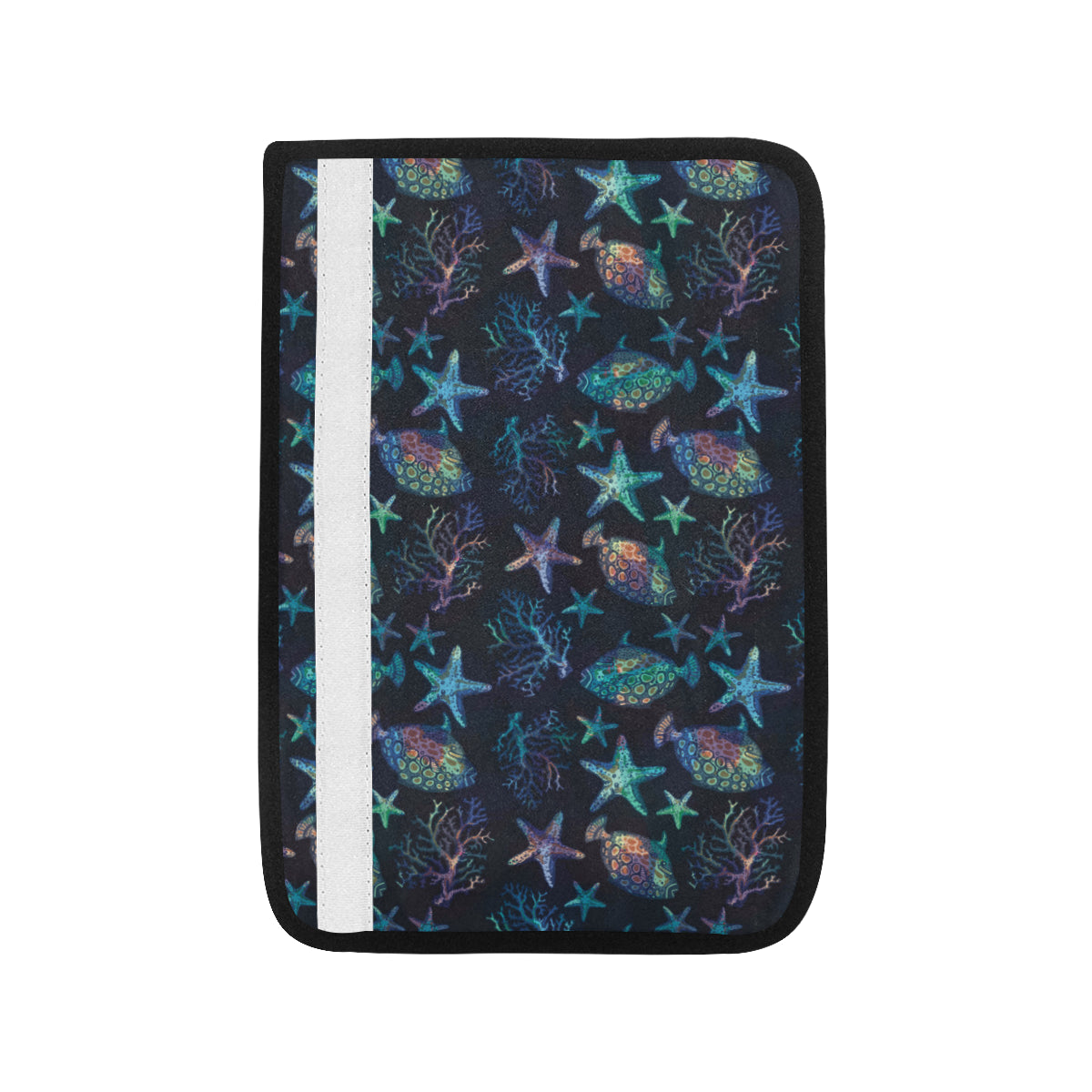 Starfish Pattern Print Design 01 Car Seat Belt Cover