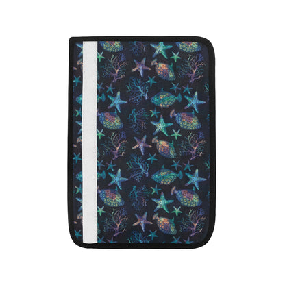 Starfish Pattern Print Design 01 Car Seat Belt Cover