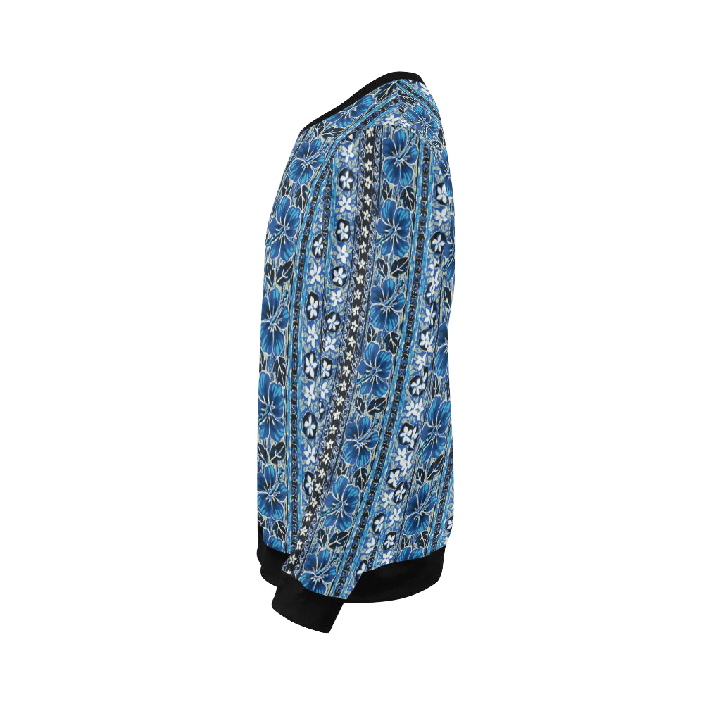 Hawaiian Themed Pattern Print Design H012 Men Long Sleeve Sweatshirt