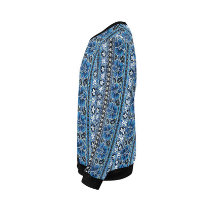 Hawaiian Themed Pattern Print Design H012 Men Long Sleeve Sweatshirt