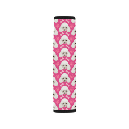 Poodle Pattern Print Design A04 Car Seat Belt Cover