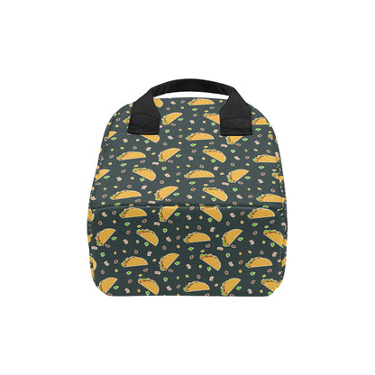 Taco Pattern Print Design TC02 Insulated Lunch Bag