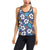 Hibiscus Pattern Print Design HB030 Women's Racerback Tank Top