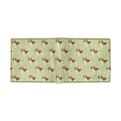 Beagle Pattern Print Design 07 Men's ID Card Wallet