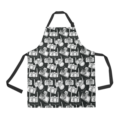 Camera Pattern Print Design 01 Apron with Pocket