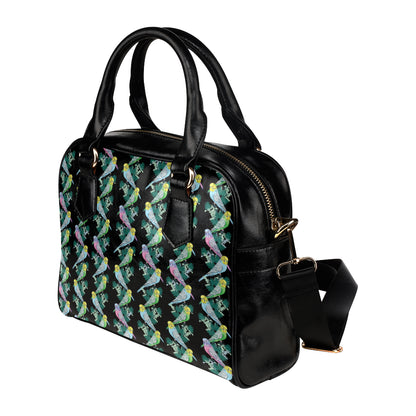 Budgerigar Pattern Print Design 03 Shoulder Handbag