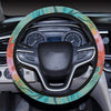 Sea Turtle Pattern Print Design T012 Steering Wheel Cover with Elastic Edge