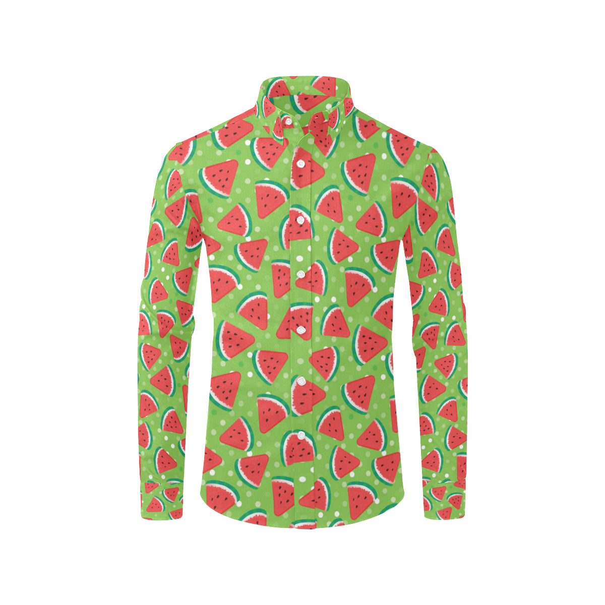 Watermelon Pattern Print Design WM05 Men's Long Sleeve Shirt