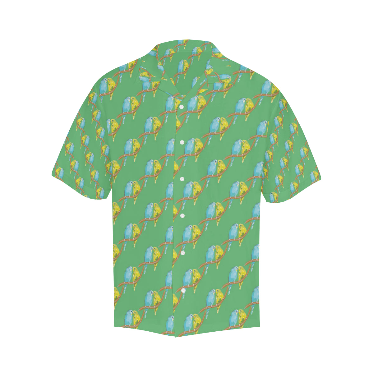 Budgerigar Pattern Print Design 01 Men's Hawaiian Shirt