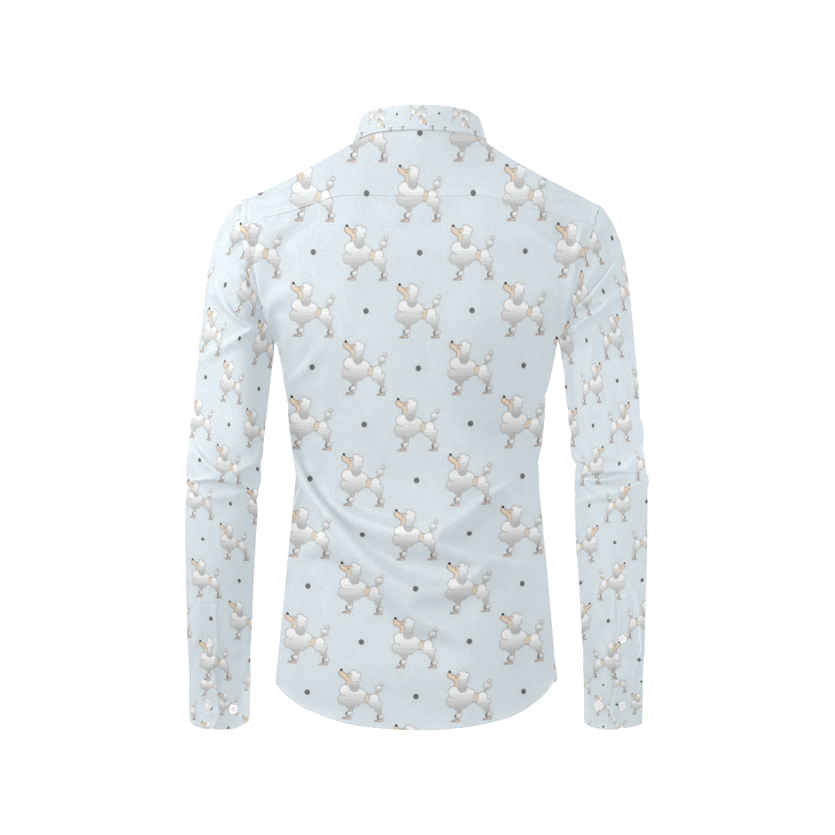 Poodle Pattern Print Design A05 Men's Long Sleeve Shirt